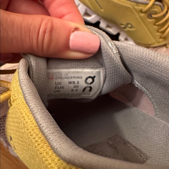 On Cloud Running Walking Women's Sneakers Rose Sand Pink Blush Green size 8.5 - Picture 6 of 7